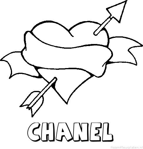 Chanel liefde kleurplaat