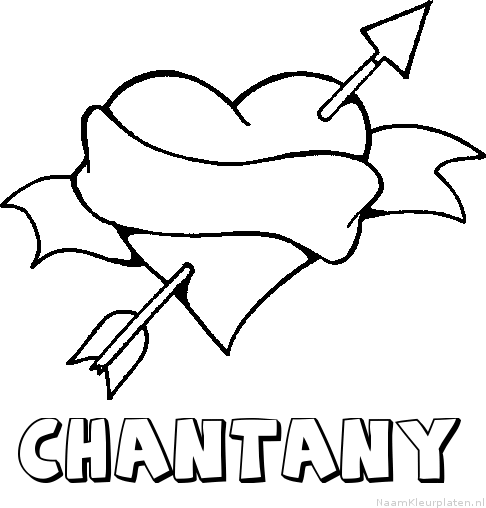 Chantany liefde kleurplaat