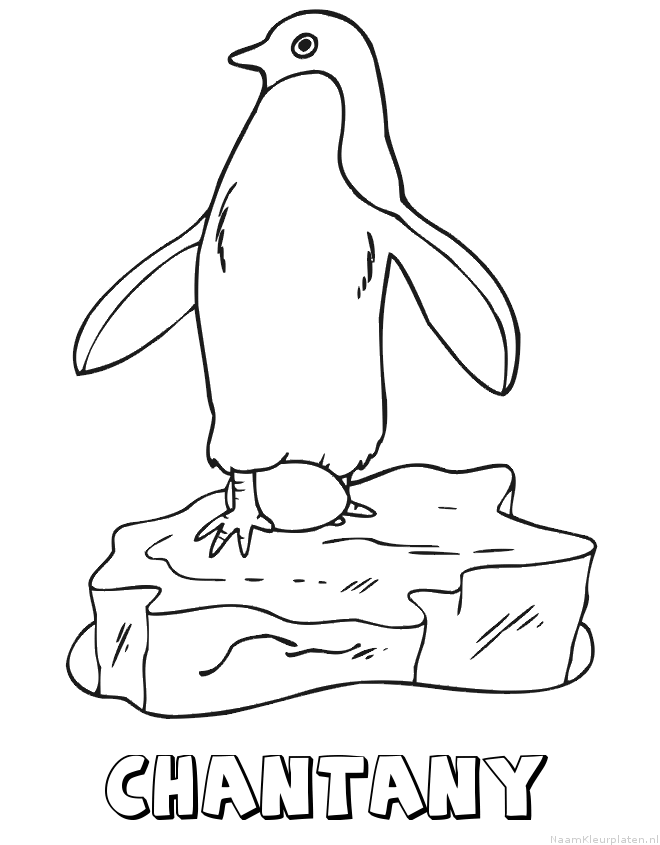 Chantany pinguin kleurplaat