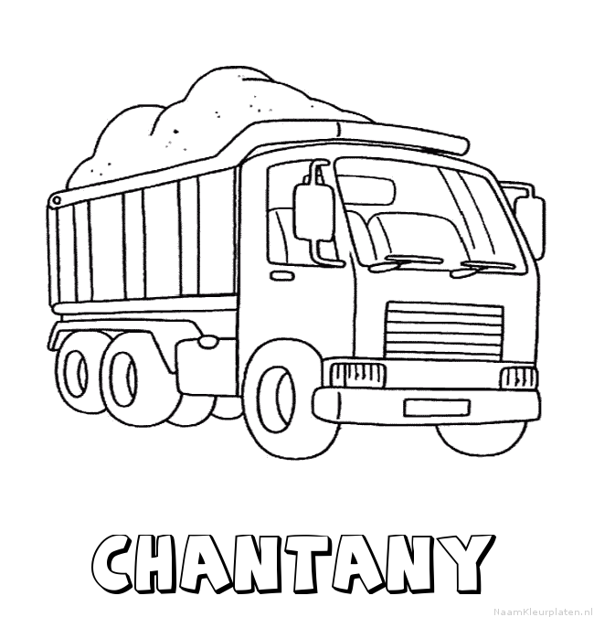 Chantany vrachtwagen kleurplaat