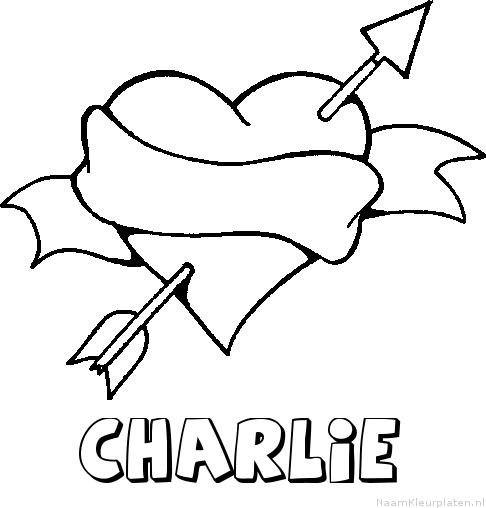 Charlie liefde kleurplaat