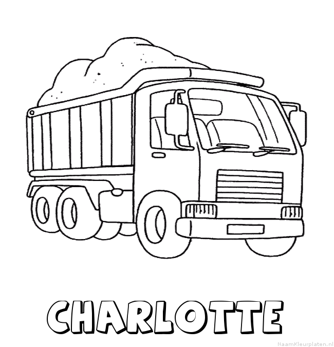 Charlotte vrachtwagen kleurplaat