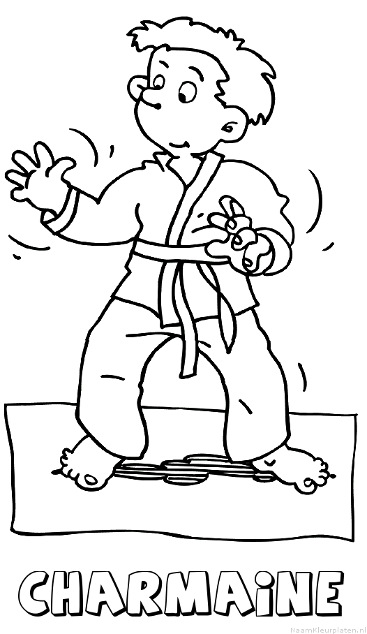 Charmaine judo kleurplaat