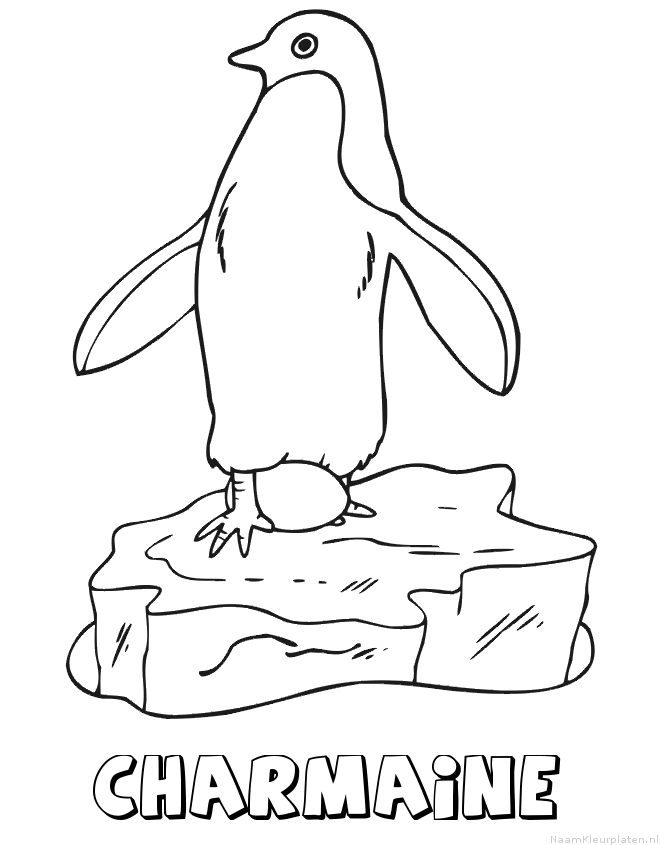 Charmaine pinguin kleurplaat