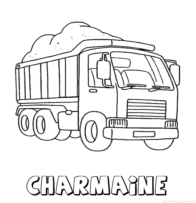 Charmaine vrachtwagen kleurplaat