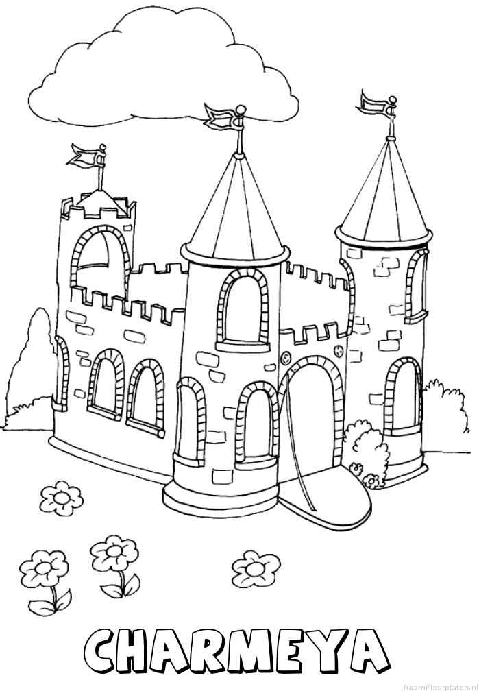 Charmeya kasteel kleurplaat