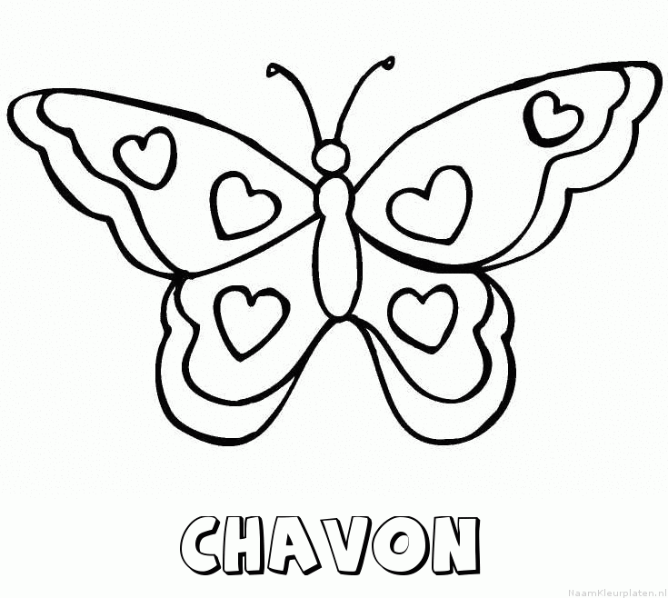 Chavon vlinder hartjes
