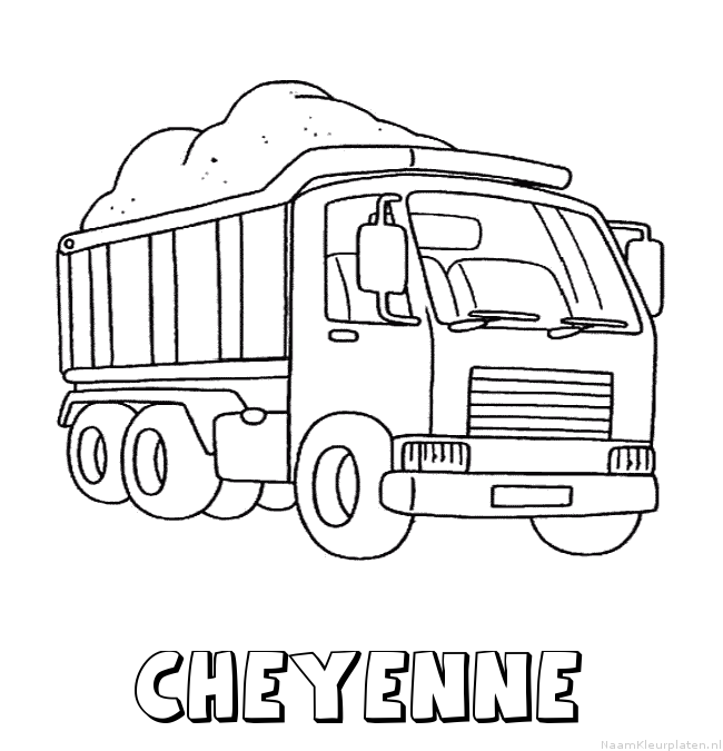 Cheyenne vrachtwagen kleurplaat