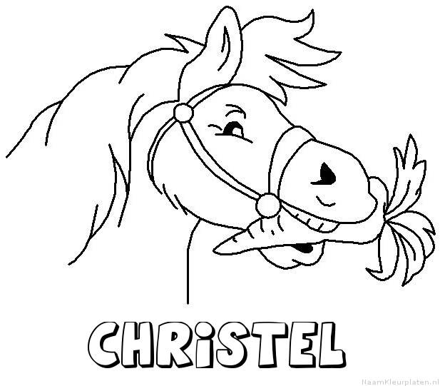 Christel paard van sinterklaas kleurplaat