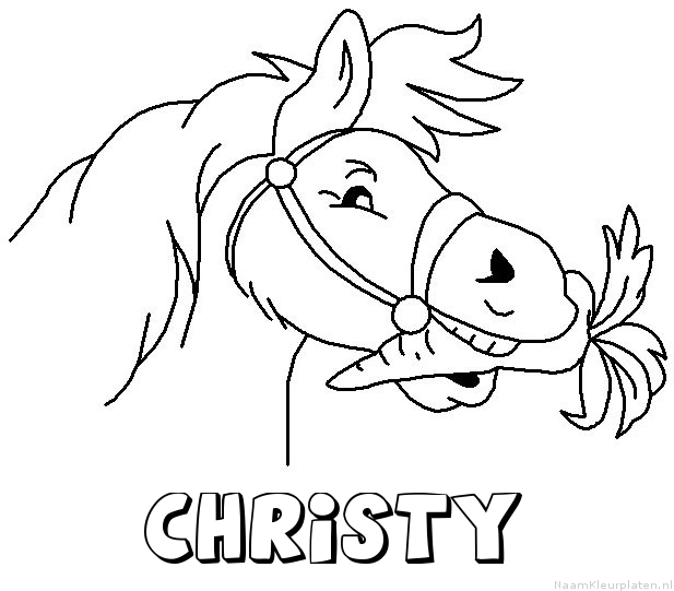 Christy paard van sinterklaas