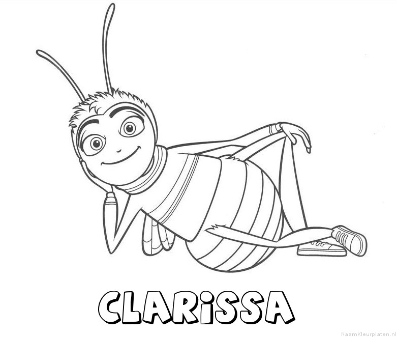 Clarissa bee movie kleurplaat