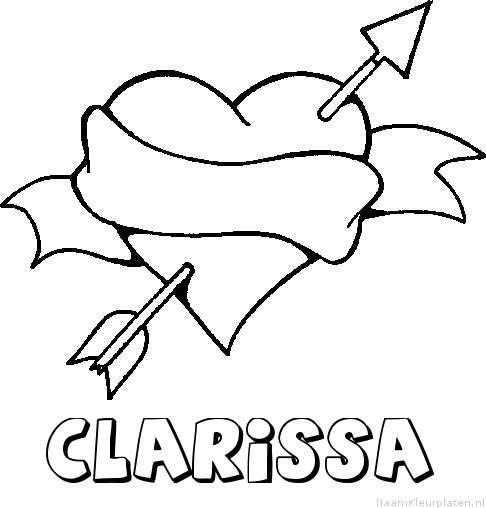 Clarissa liefde kleurplaat