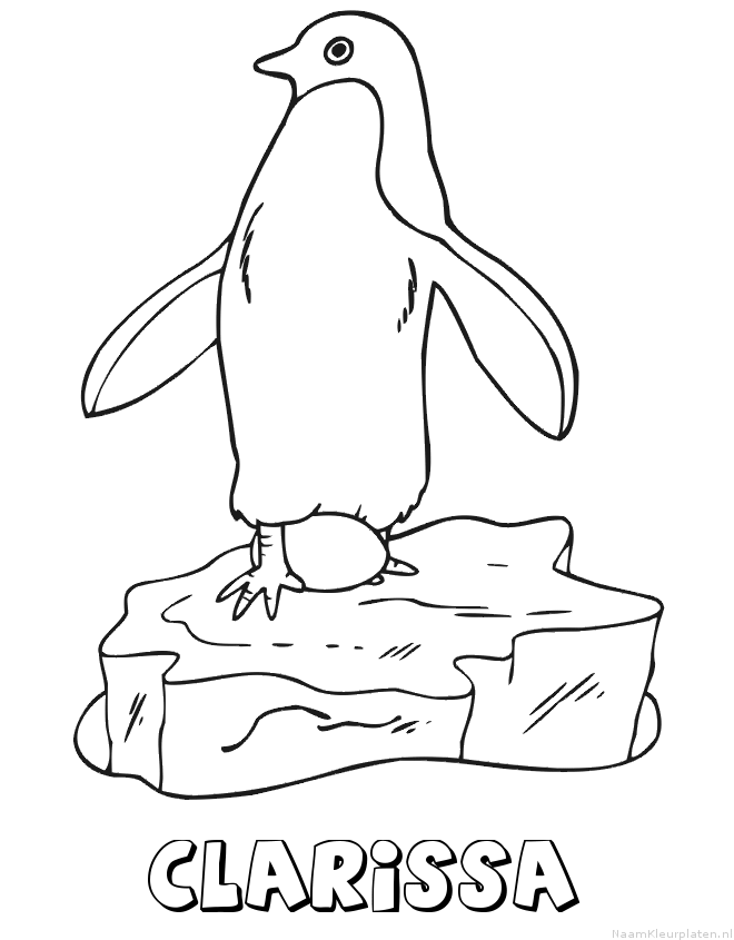 Clarissa pinguin kleurplaat