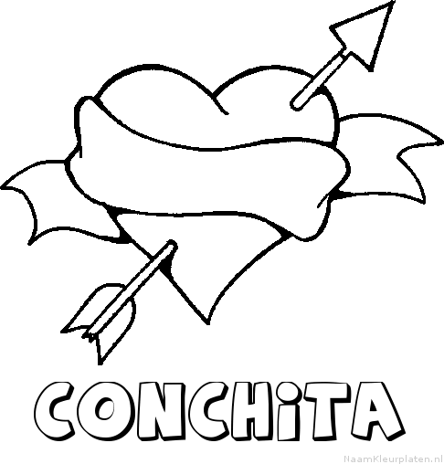 Conchita liefde kleurplaat