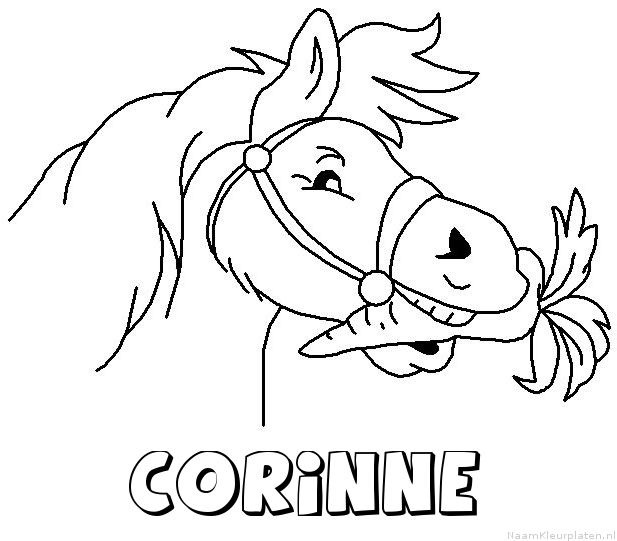 Corinne paard van sinterklaas kleurplaat