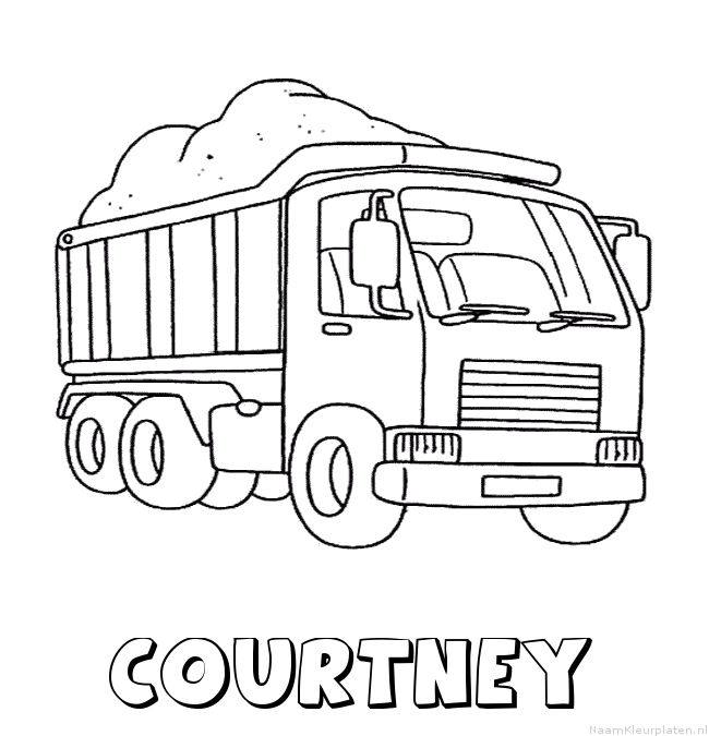 Courtney vrachtwagen kleurplaat