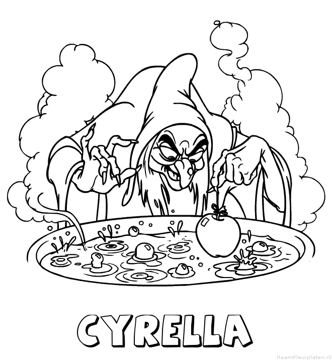 Cyrella heks kleurplaat