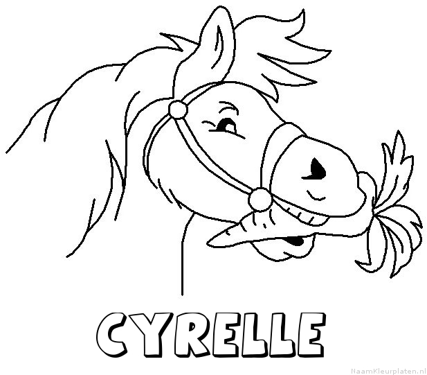 Cyrelle paard van sinterklaas kleurplaat