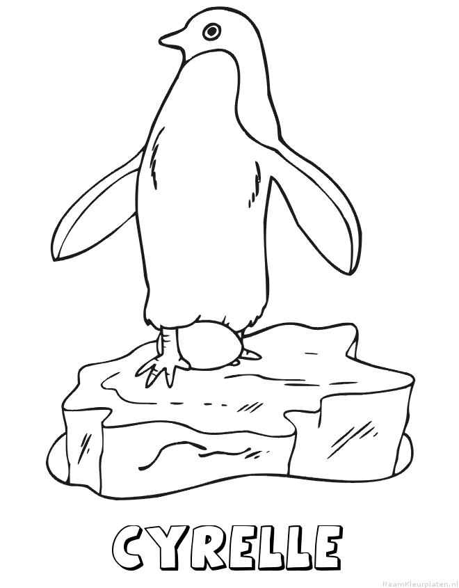 Cyrelle pinguin kleurplaat