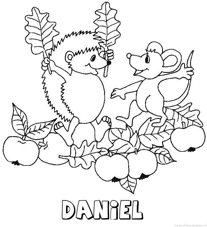 Daniel egel kleurplaat
