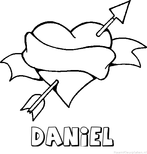 Daniel liefde kleurplaat