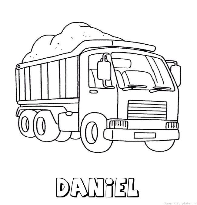 Daniel vrachtwagen kleurplaat