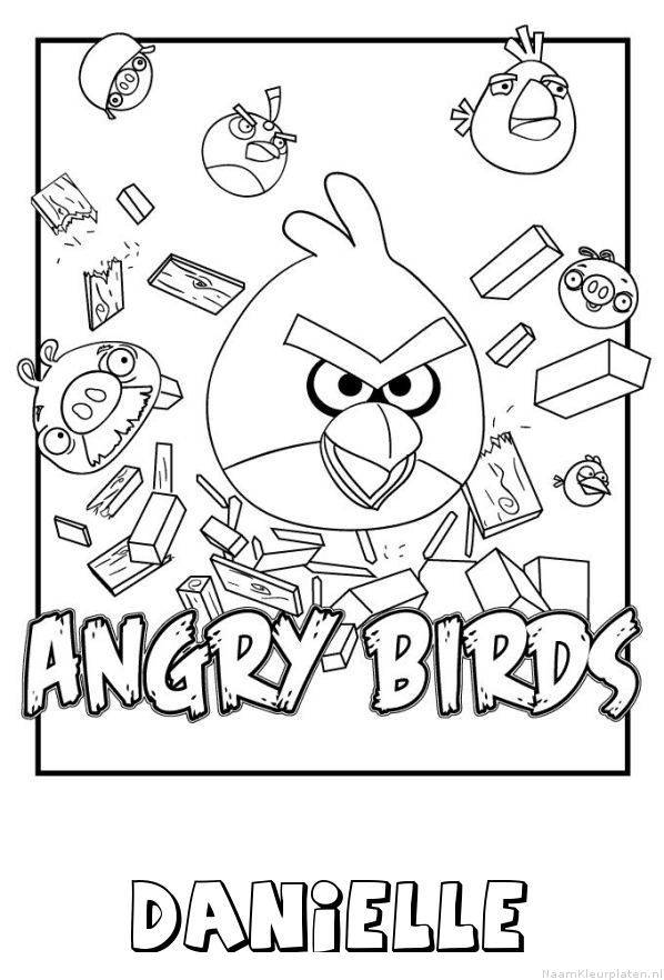 Danielle angry birds kleurplaat