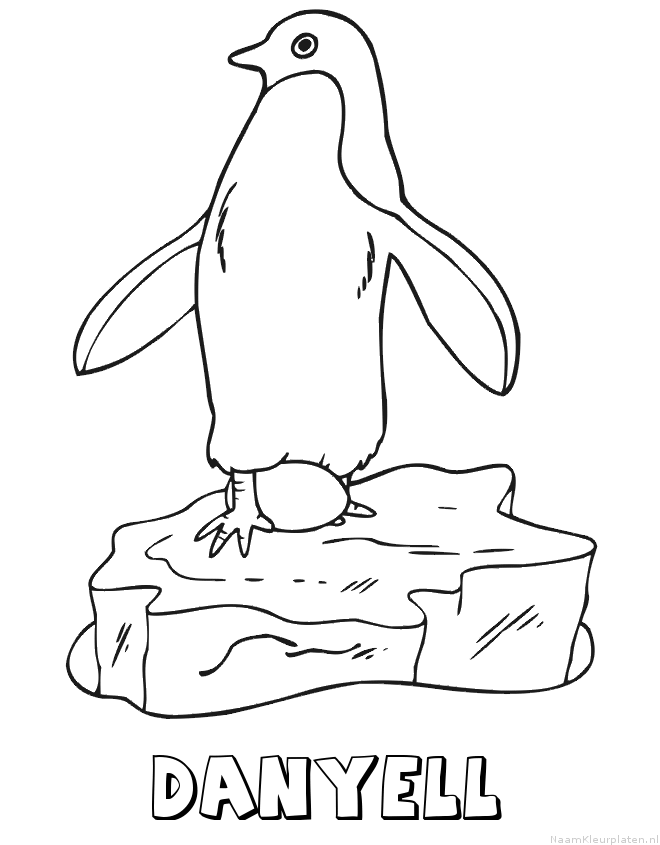 Danyell pinguin kleurplaat
