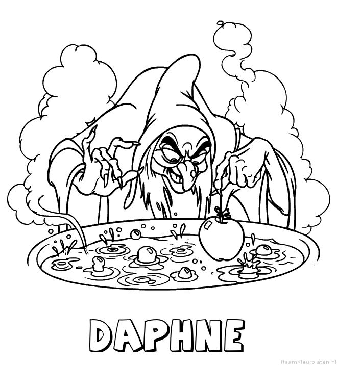 Daphne heks kleurplaat