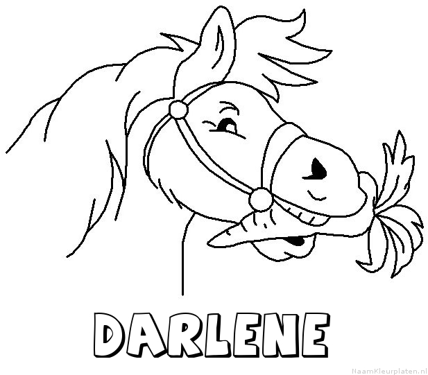 Darlene paard van sinterklaas kleurplaat
