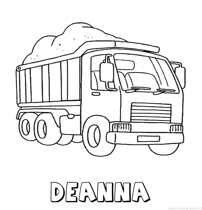 Deanna vrachtwagen kleurplaat