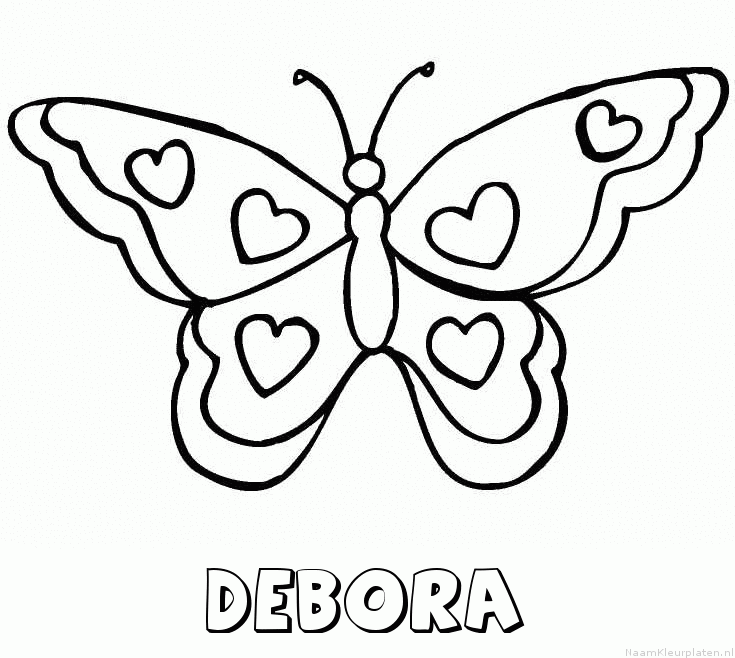 Debora vlinder hartjes