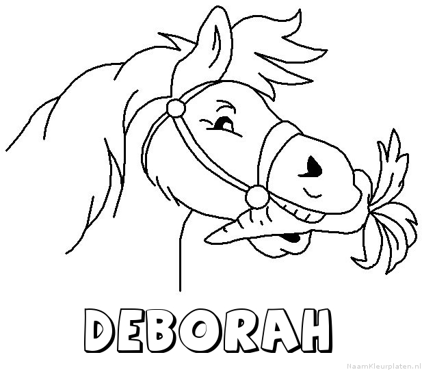 Deborah paard van sinterklaas kleurplaat