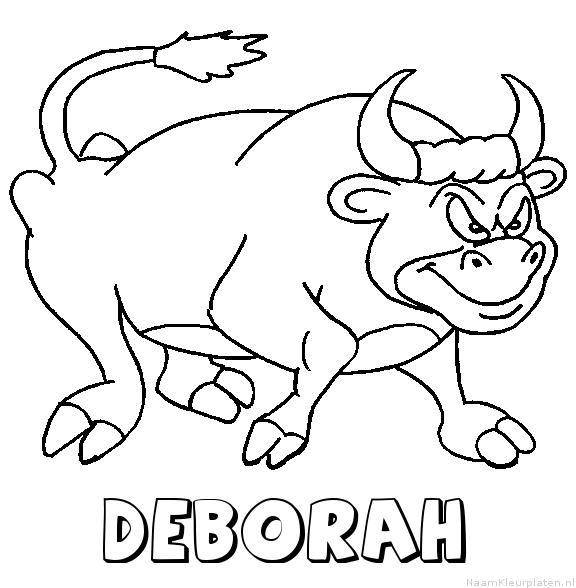 Deborah stier kleurplaat