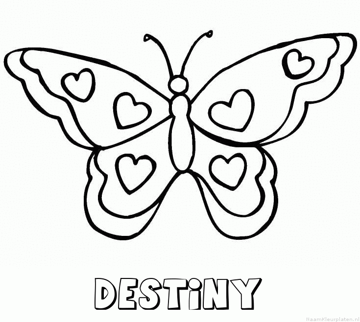Destiny vlinder hartjes