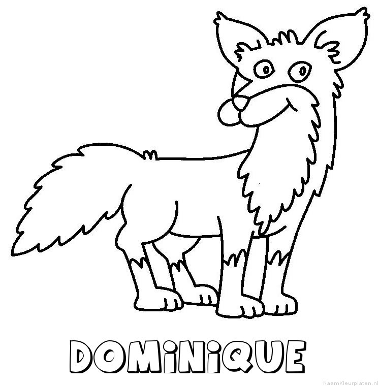 Dominique vos kleurplaat