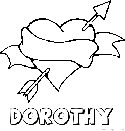 Dorothy liefde kleurplaat