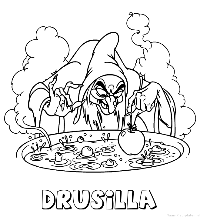 Drusilla heks kleurplaat