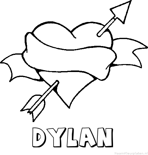 Dylan liefde kleurplaat
