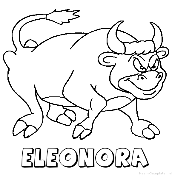 Eleonora stier kleurplaat
