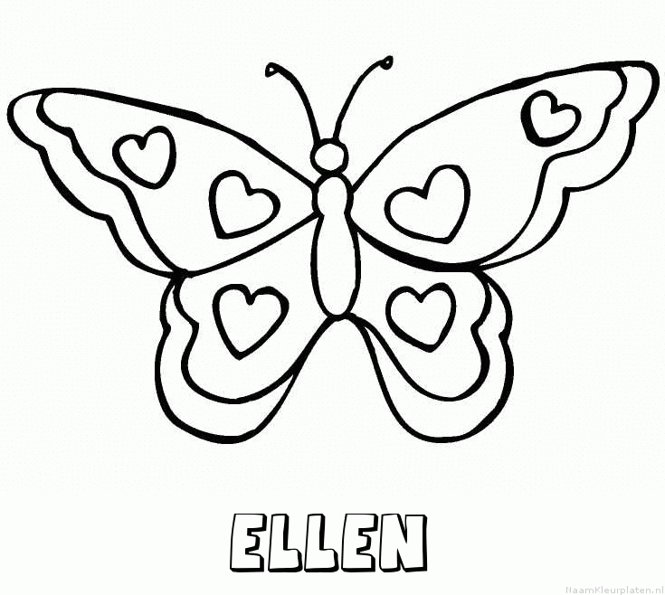 Ellen vlinder hartjes