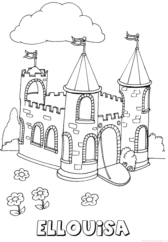 Ellouisa kasteel kleurplaat