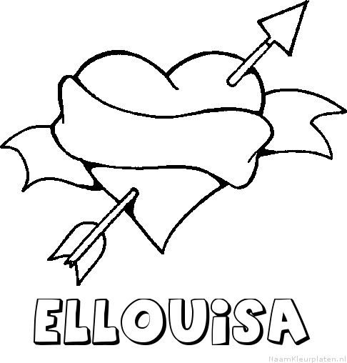 Ellouisa liefde kleurplaat