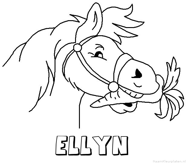Ellyn paard van sinterklaas kleurplaat