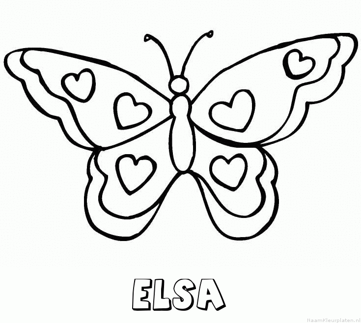 Elsa vlinder hartjes
