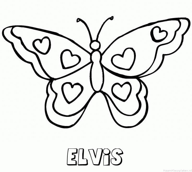 Elvis vlinder hartjes