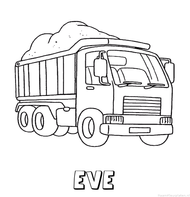 Eve vrachtwagen kleurplaat