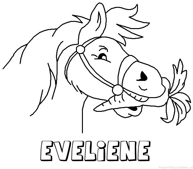 Eveliene paard van sinterklaas kleurplaat