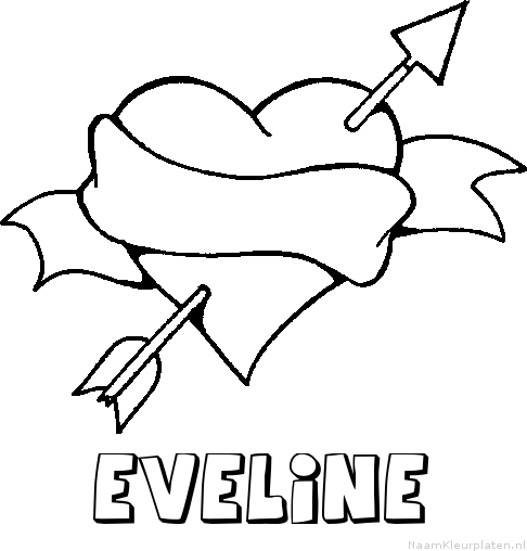 Eveline liefde kleurplaat