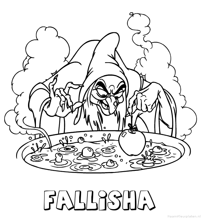Fallisha heks kleurplaat
